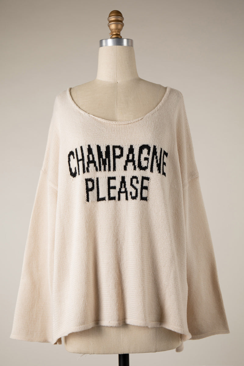"Champagne Please" Sweater