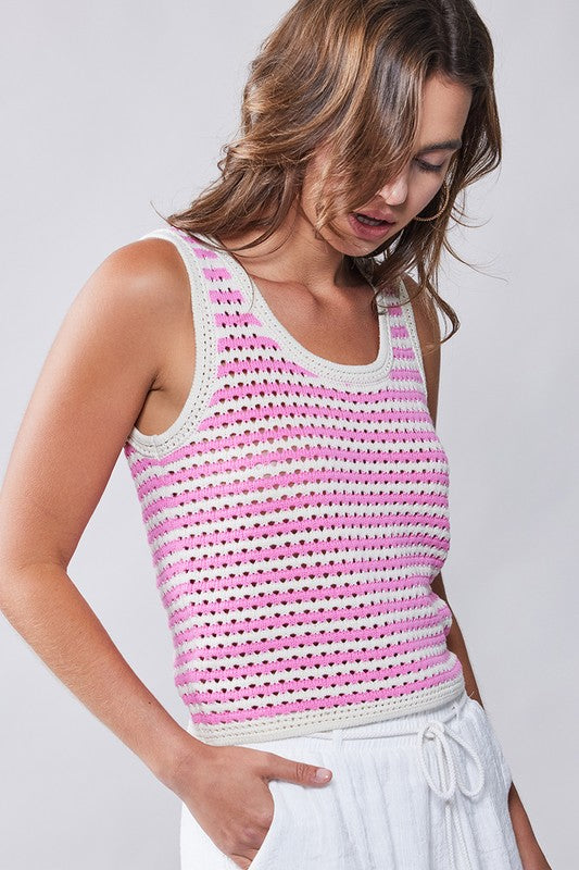 "Afternoons Out" Crochet Tank