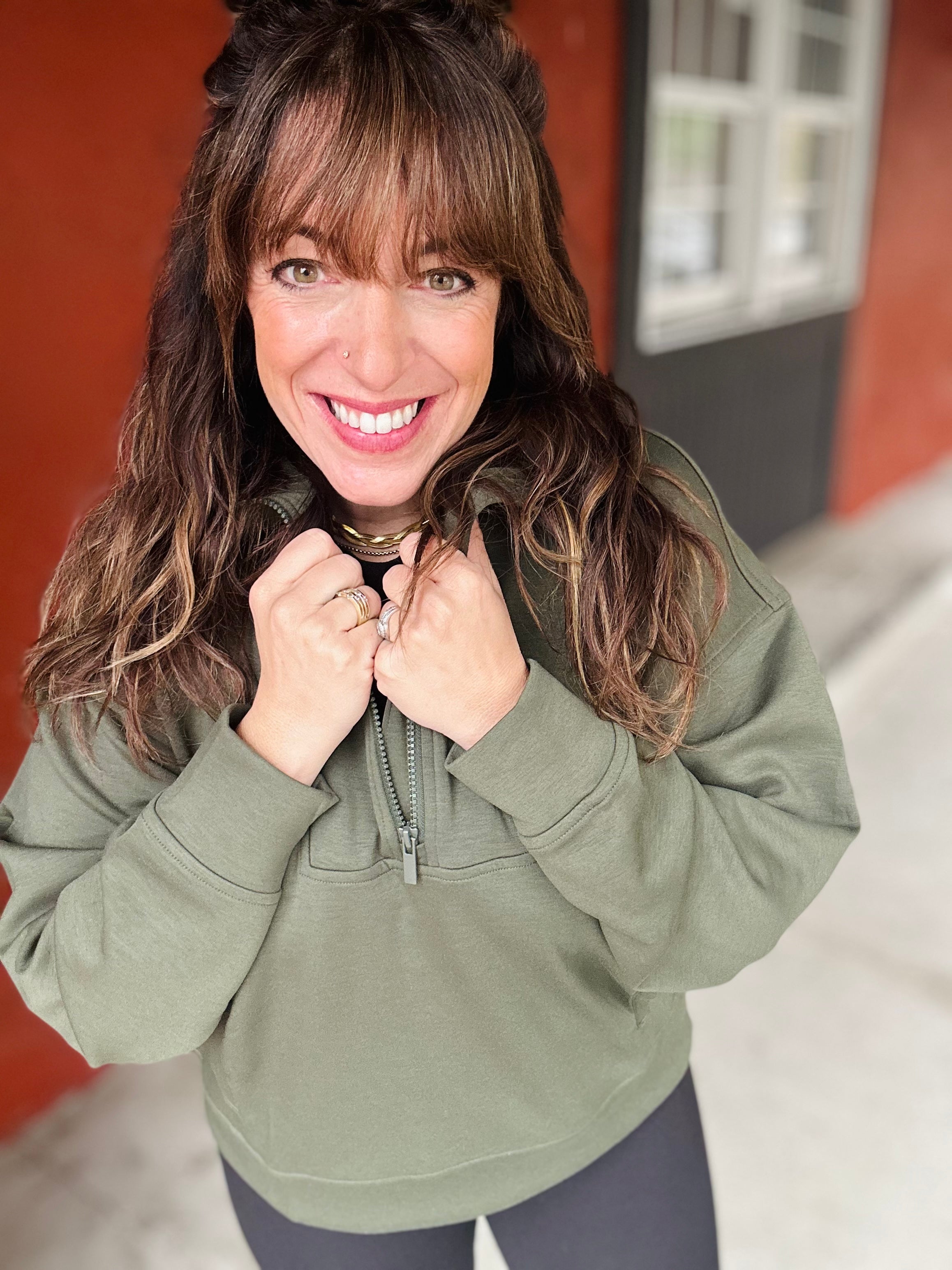 Zenana Scuba Half Zip Kangaroo Pullover – The Robyn's Nest Boutique