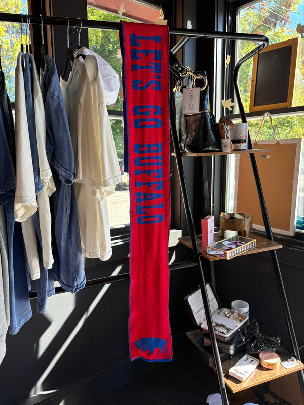 Let’s Go Buffalo Hand Stitched Scarf *PREORDER*