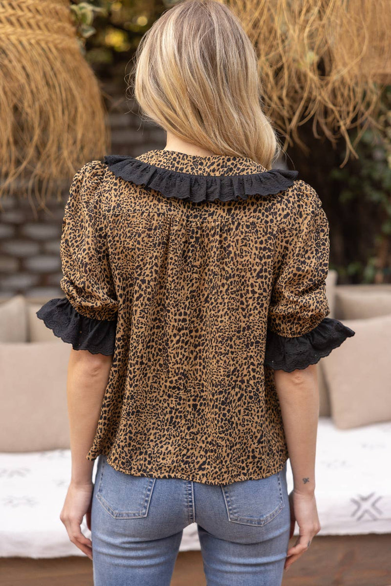 "A Little Bit Wild" Button Down Top