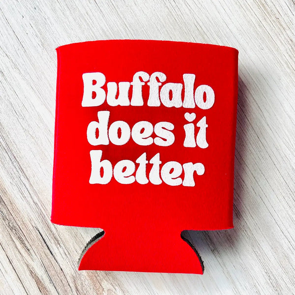 Buffalo does it better beer can cooler coolie