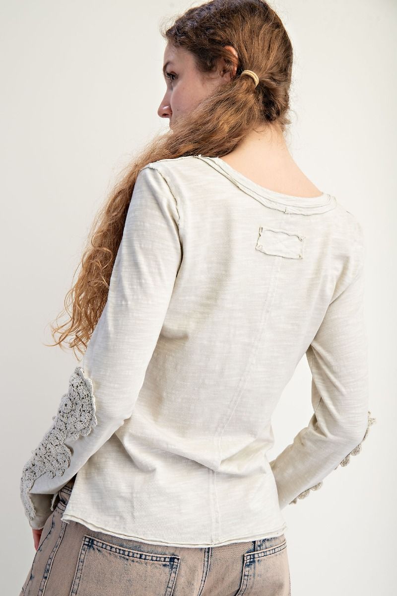 EASEL PREORDER Made You Look Henley Top