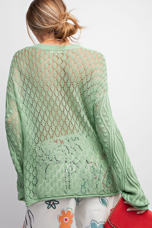 "Find Your Path" Light Sweater