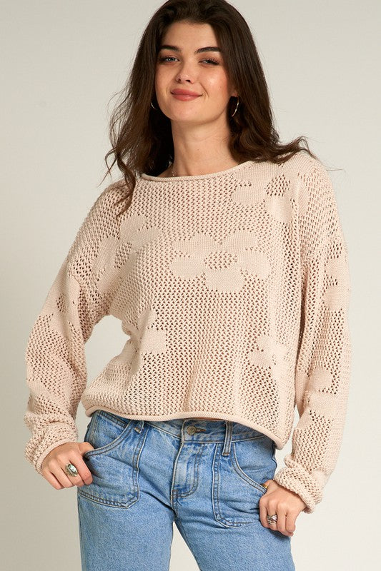 "The Meadows" Crochet Sweater