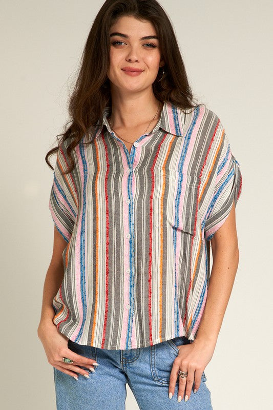 "New Day" Button Down Shirt