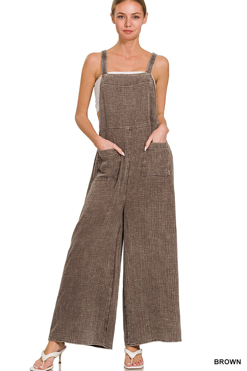 "Cabin Fever" Mineral Wash Overalls