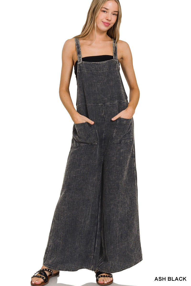 "Cabin Fever" Mineral Wash Overalls