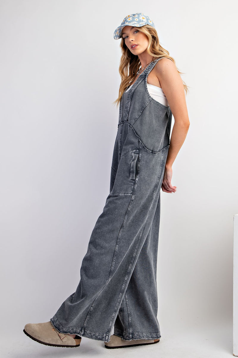 "Zig Zaggin'" Washed Jumpsuit