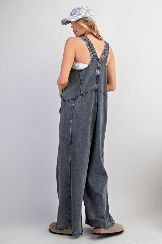 "Zig Zaggin'" Washed Jumpsuit