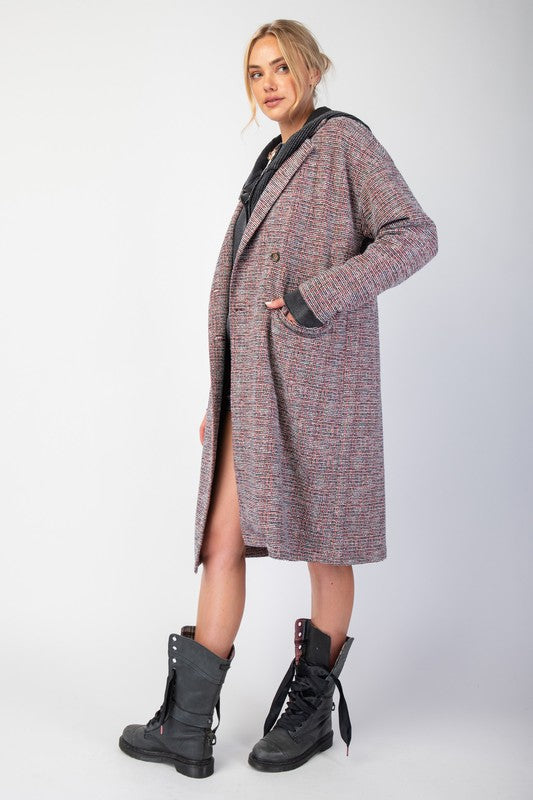 "Avenue A" Maxi Tweed Coat