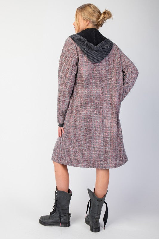 "Avenue A" Maxi Tweed Coat