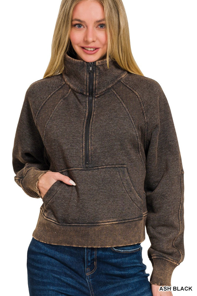 "Cool It Down" Half Zip Sweatshirt