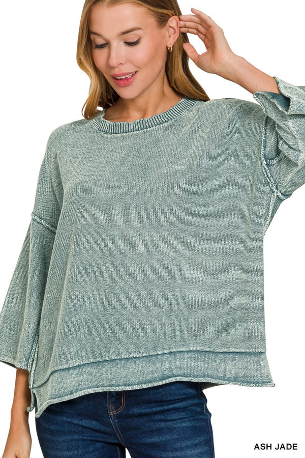 Zenana Good Is Coming 3/4 Sleeve Sweater