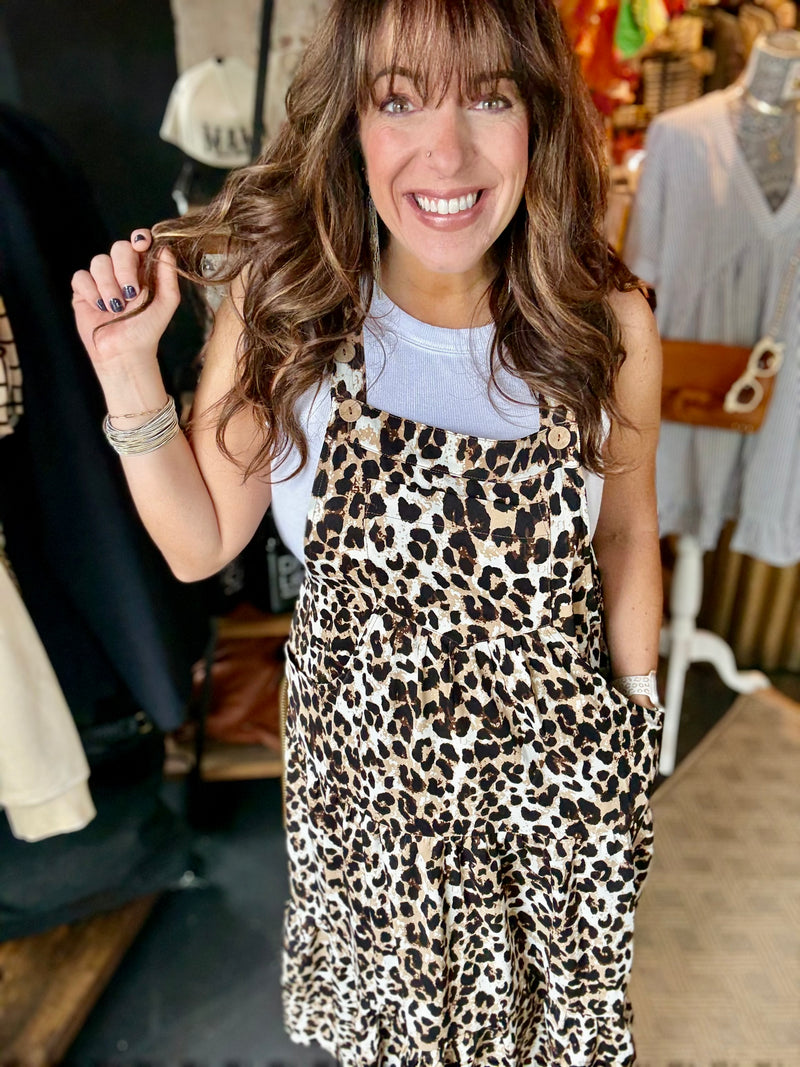"The Purrrfect" Overall Dress