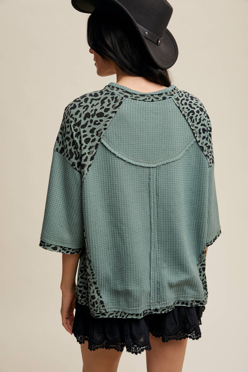 "Leopard Vibes" Knit Top