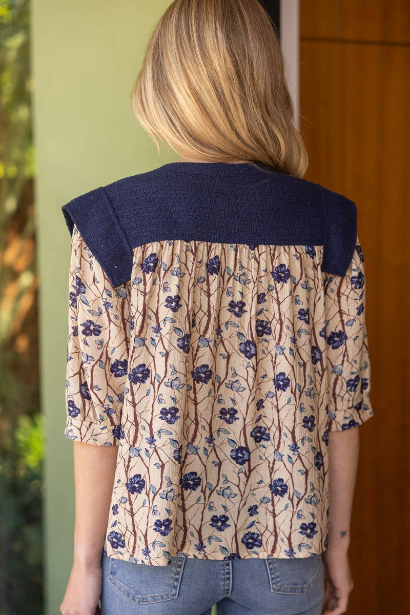 "Prairie Babe" Half Sleeve Top