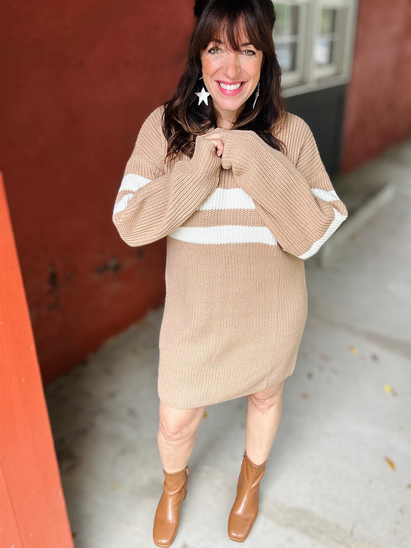 "All Mine" Sweater Mini Dress *Natural*