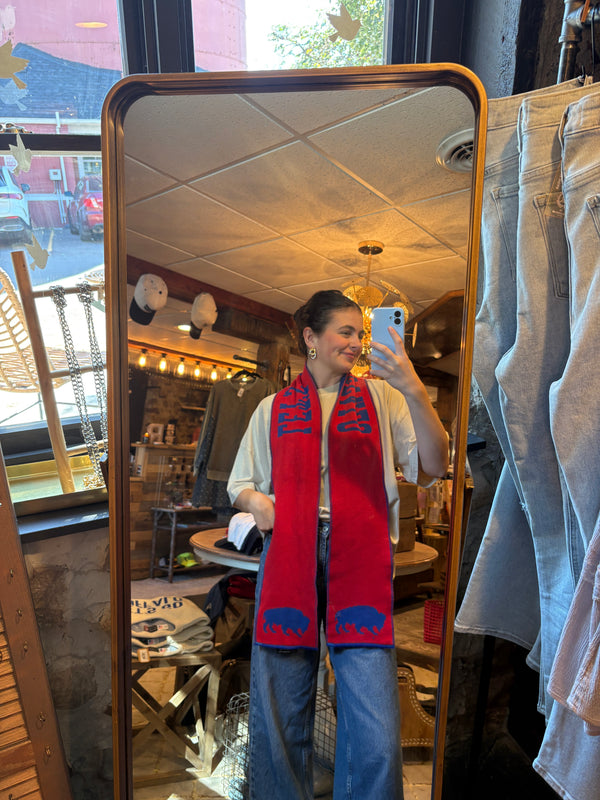 Let’s Go Buffalo Hand Stitched Scarf *PREORDER*