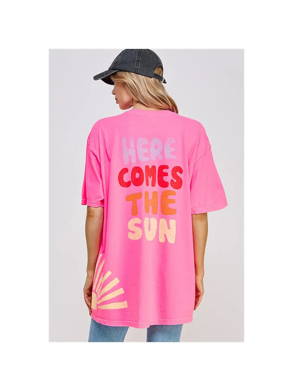 "Here Comes the Sun" Graphic Oversized Tee *Final Sale*