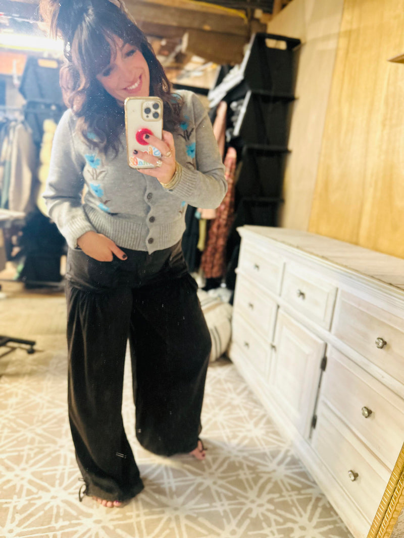 "The 90s Called" Wide Pants
