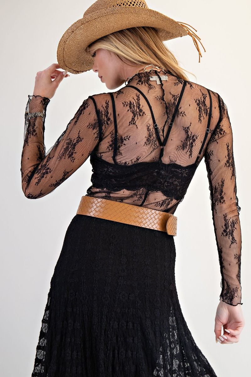 EASEL PREORDER Lace Me Up Fitted Top