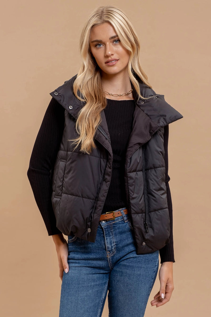 "Upside Down" Puffer Vest