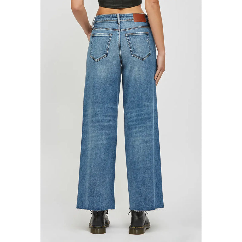 Hidden Clean Stretch Wide Leg Jeans