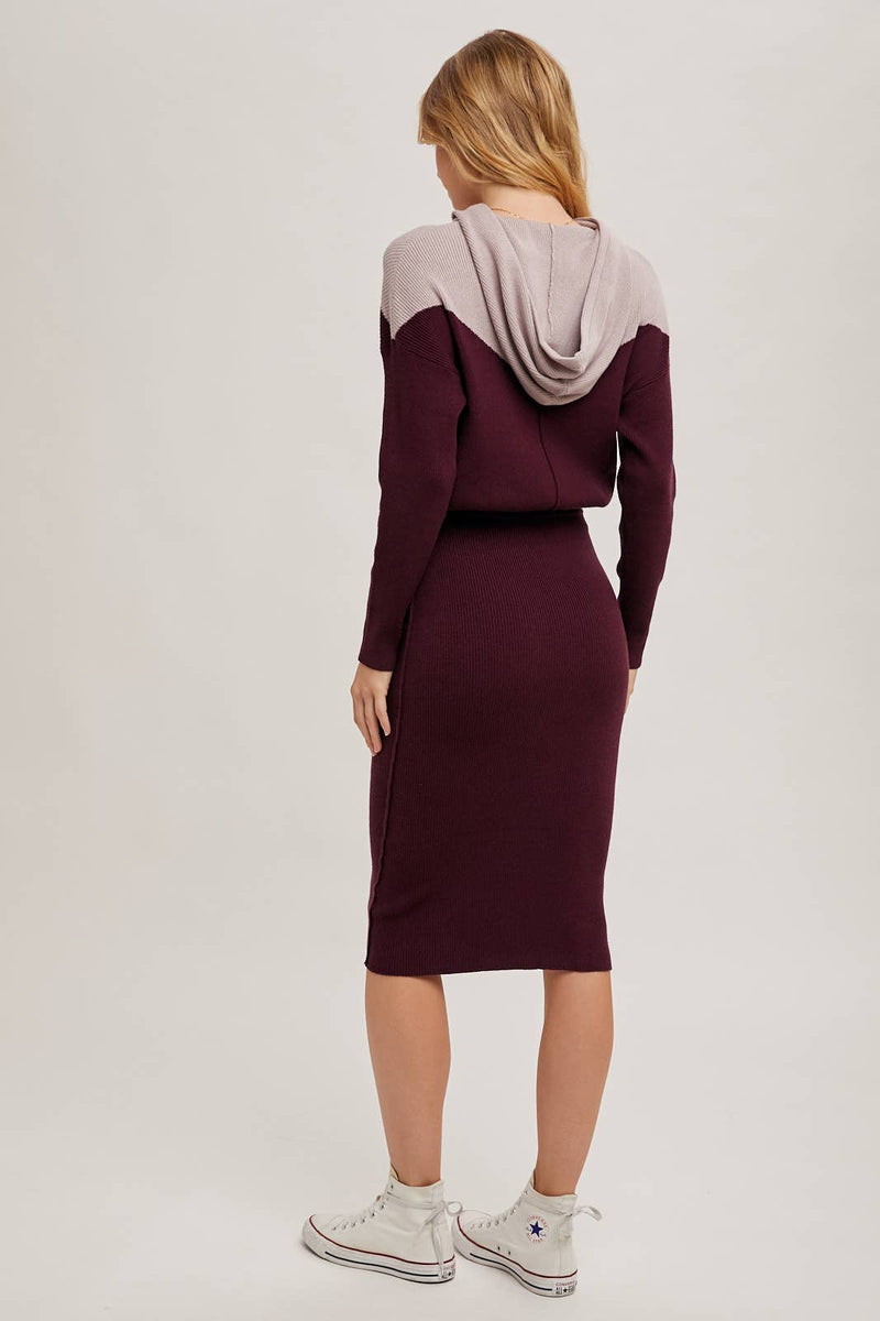 Loveless Color Block Midi Dress