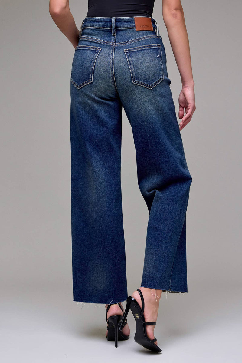 HIDDEN Dark Vintage Clean Stretch Dad Jean
