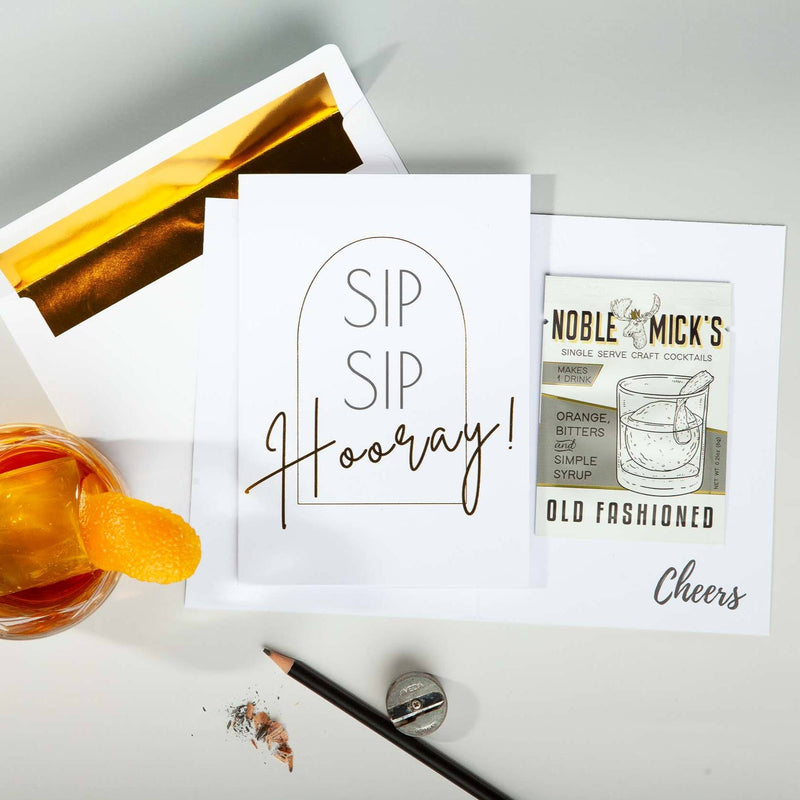 Cocktail and Cards / Sip Sip Hooray Card