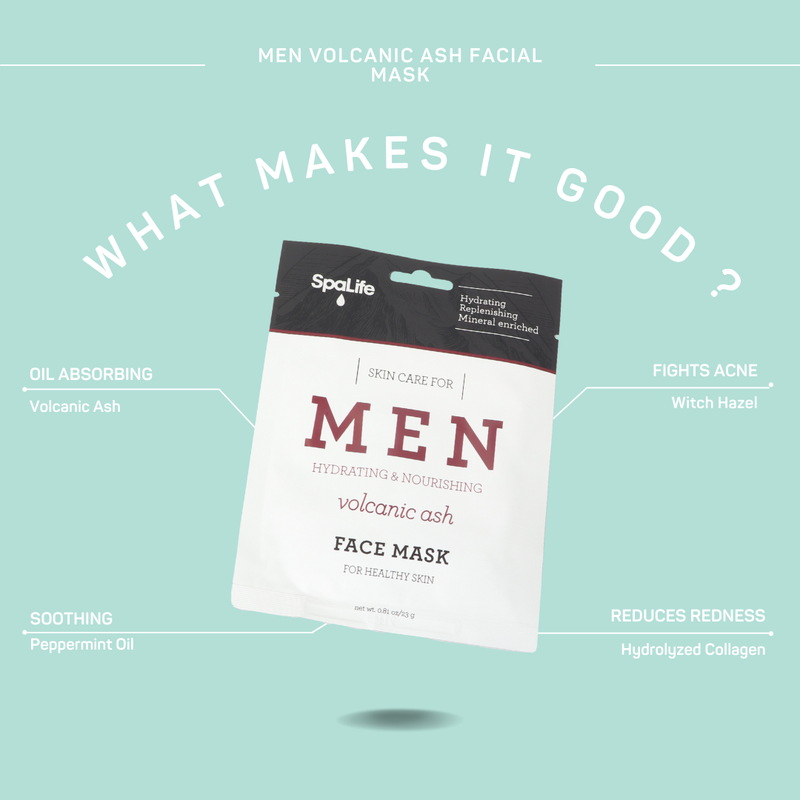 Men's Volcanic Ash Hydrating Facial Masks