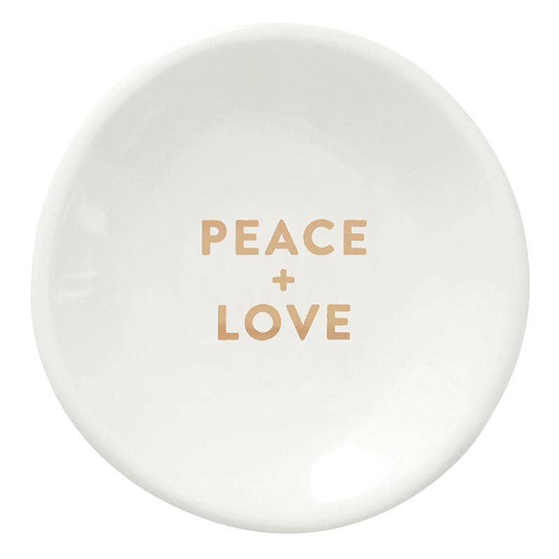 Holiday Stud Earrings & Trinket Tray Sets - Peace on Earth