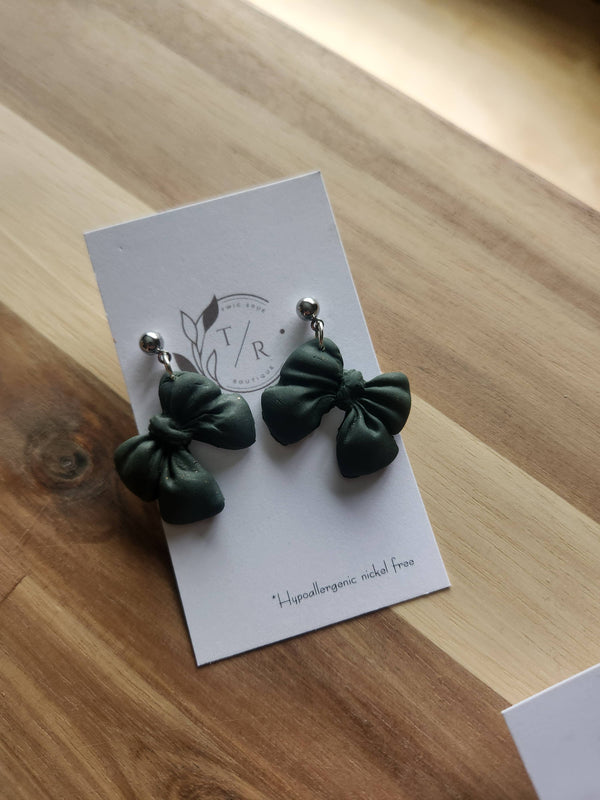 Cutie Clay Bow Earrings