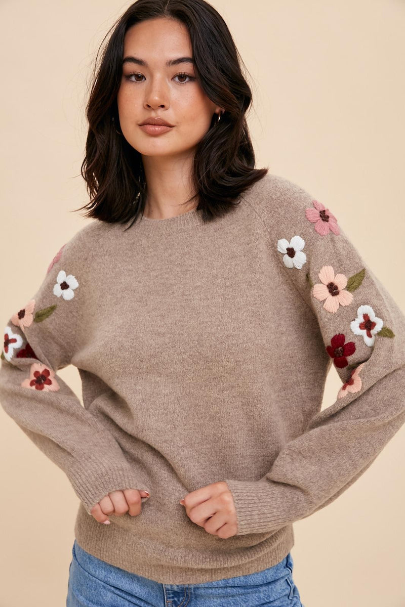 "Sweet Traditions" Embroidered Sweater