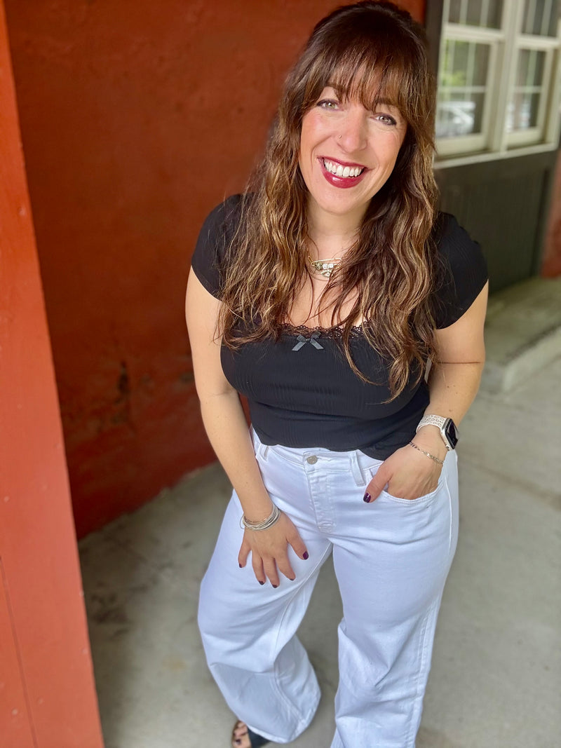 Vervet High Rise Wide Leg Jeans