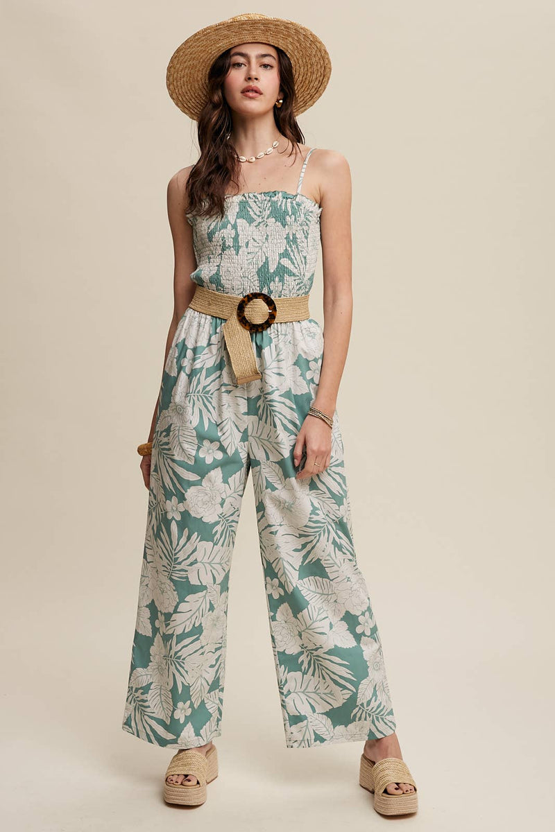 "Getaway Gal" Wide-Leg Jumpsuit