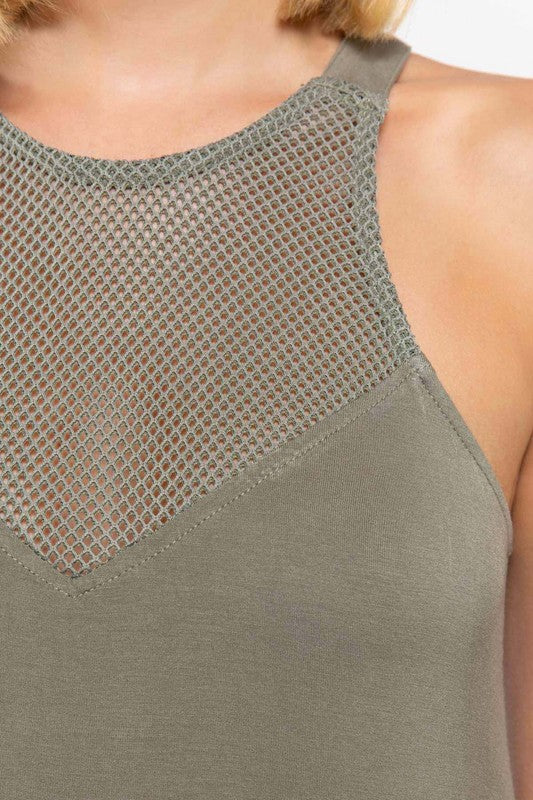 Mesh Babydoll Tank