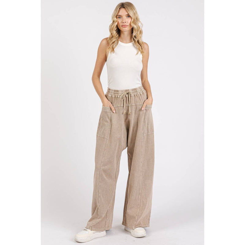 "Adventure Calls" Barrel Leg Pants