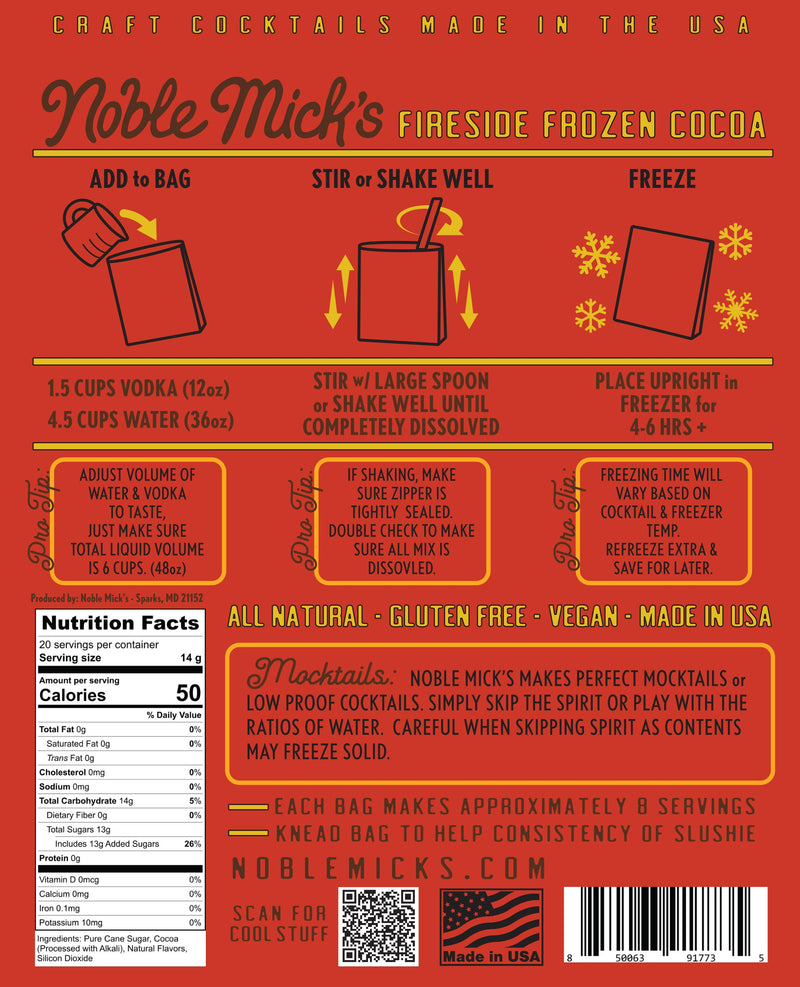 Noble Mick's Frozen Cocktails