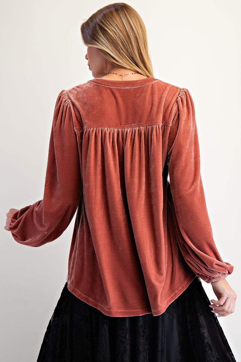 EASEL PREORDER Velvet Babydoll Tunic