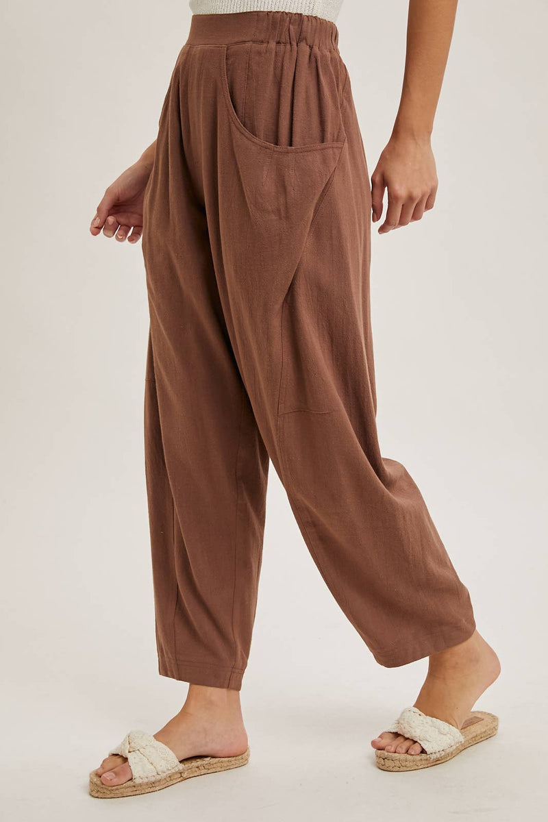 "Desert Sun" Relaxed Barrel Pants