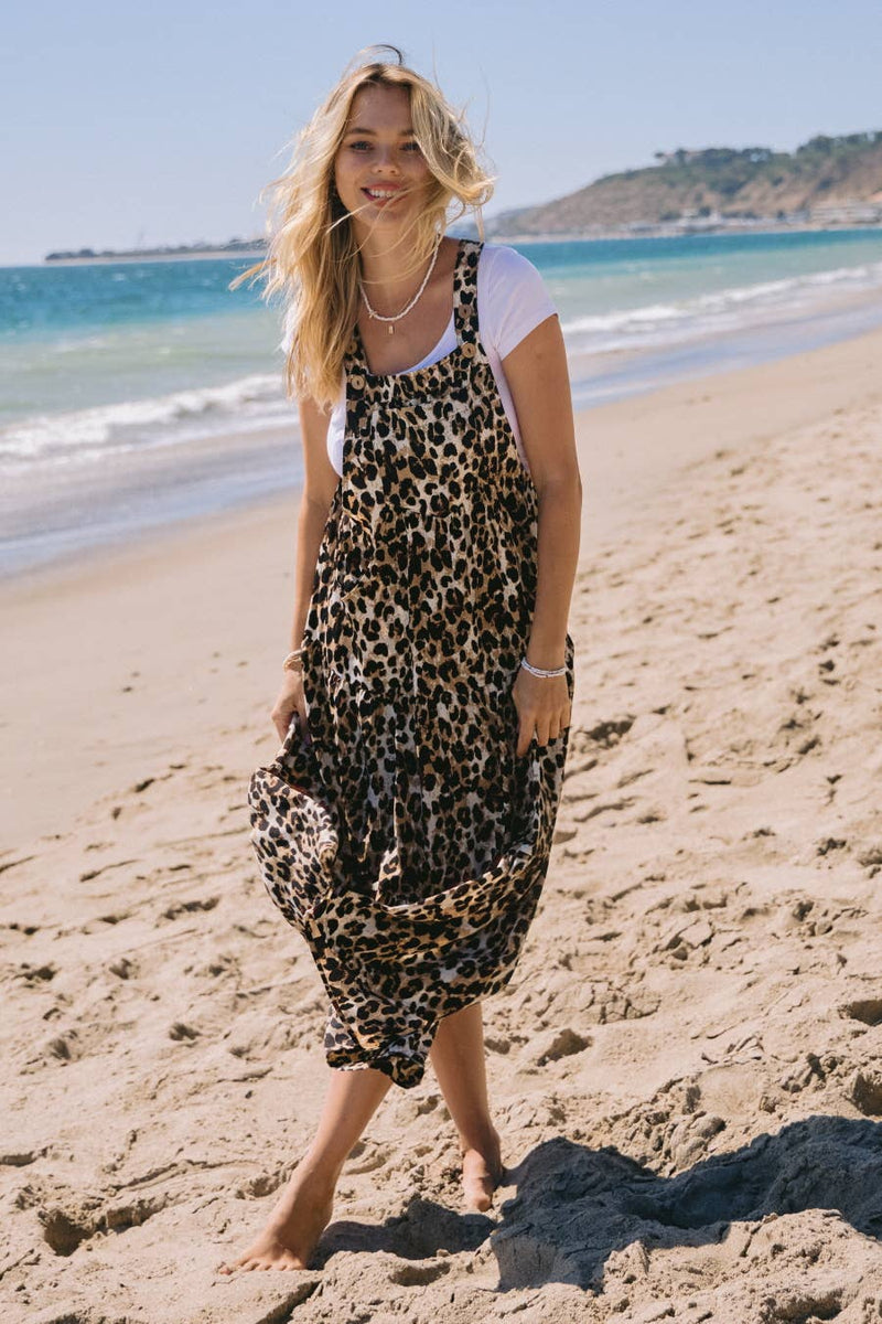 "The Purrrfect" Overall Dress