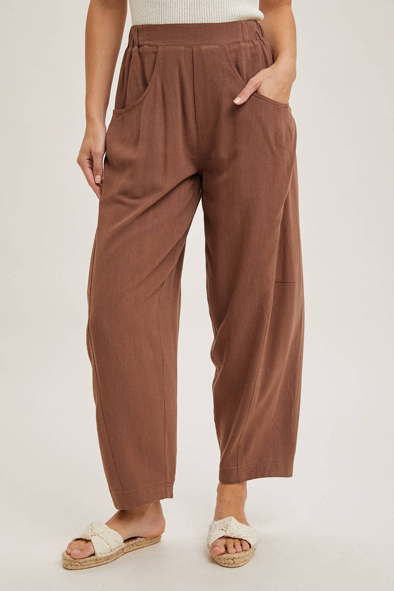 "Desert Sun" Relaxed Barrel Pants