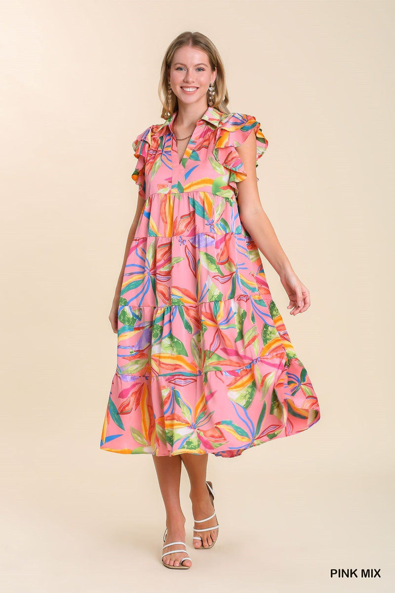 "Rainforest" Midi Dress *New Color*