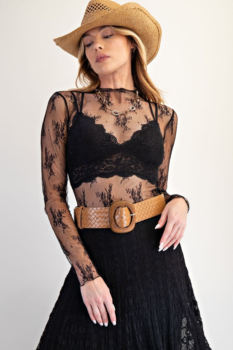 EASEL PREORDER Lace Me Up Fitted Top