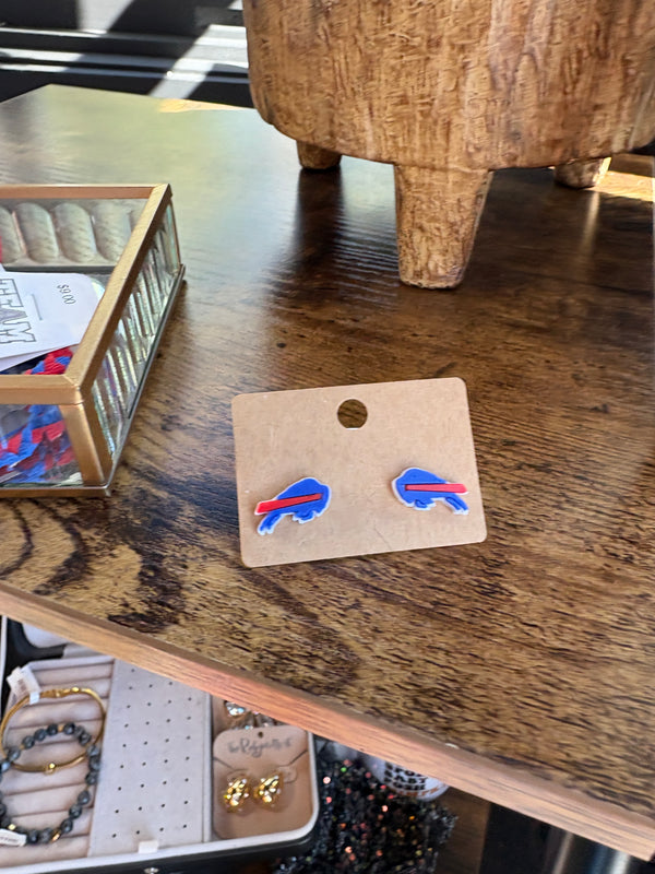 3D Printed Buffalo Stud Earrings *PREORDER*
