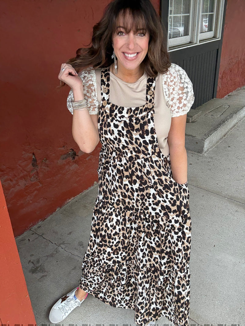 "The Purrrfect" Overall Dress