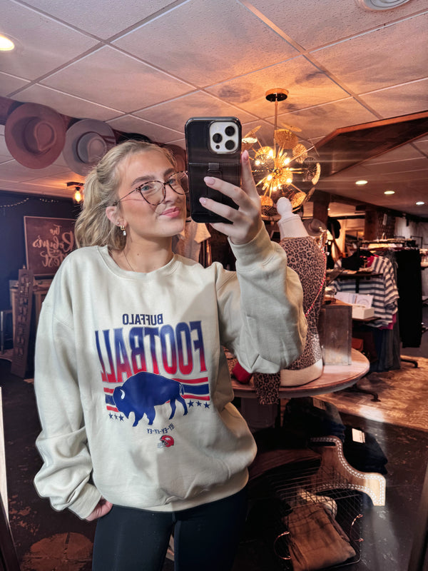 Buffalo Football HEY-EY-EY-EY Crewneck