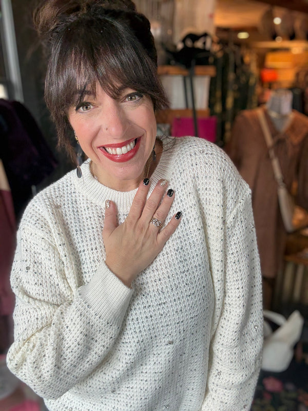 Rhinestone Babe Sweater